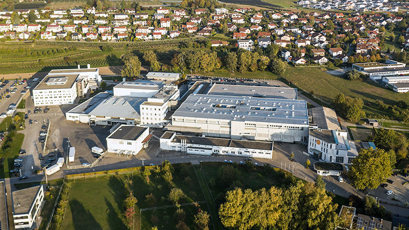 Le site de Tettnang abrite un grand centre de développement électronique d'ifm, qui comprend également une zone de mesure, d'essai et de simulation.