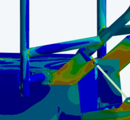 Static analysis of chassis bending using Ansys Mechanical