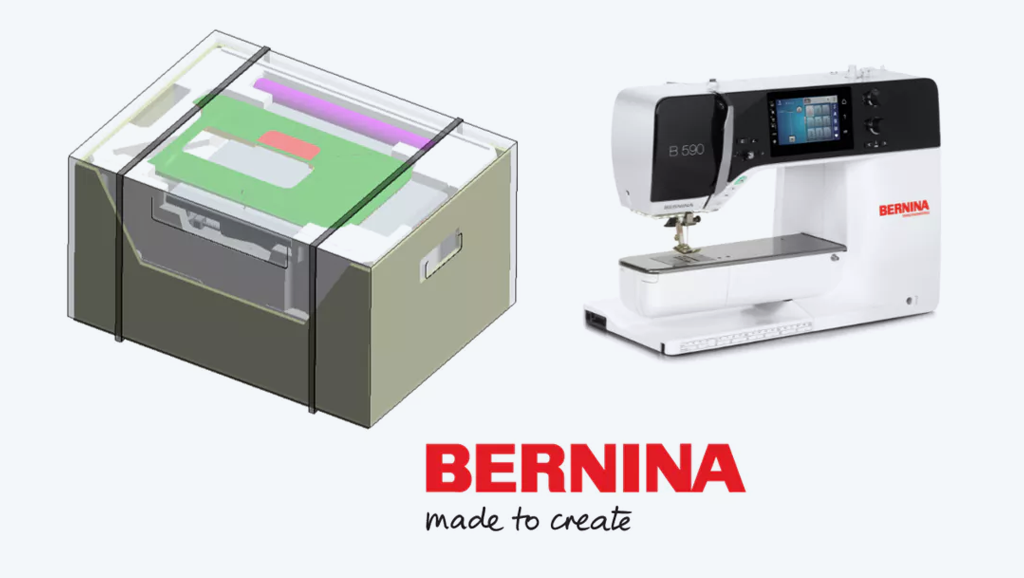 3D model of Bernina sewing machine packaging | © Bernina 