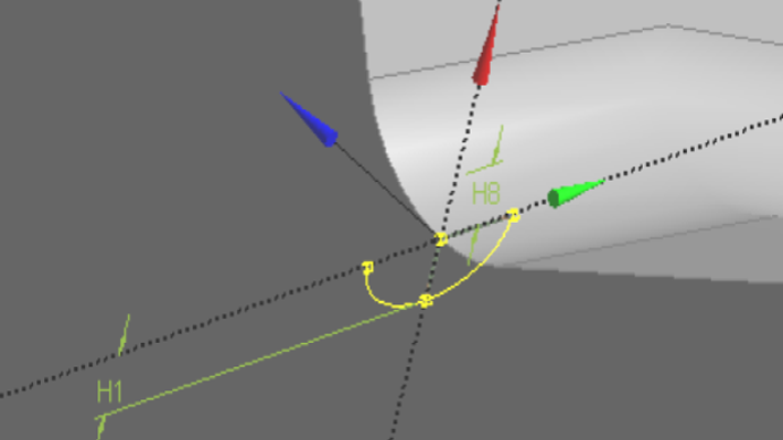 Simulation of semi-elliptical surface crack